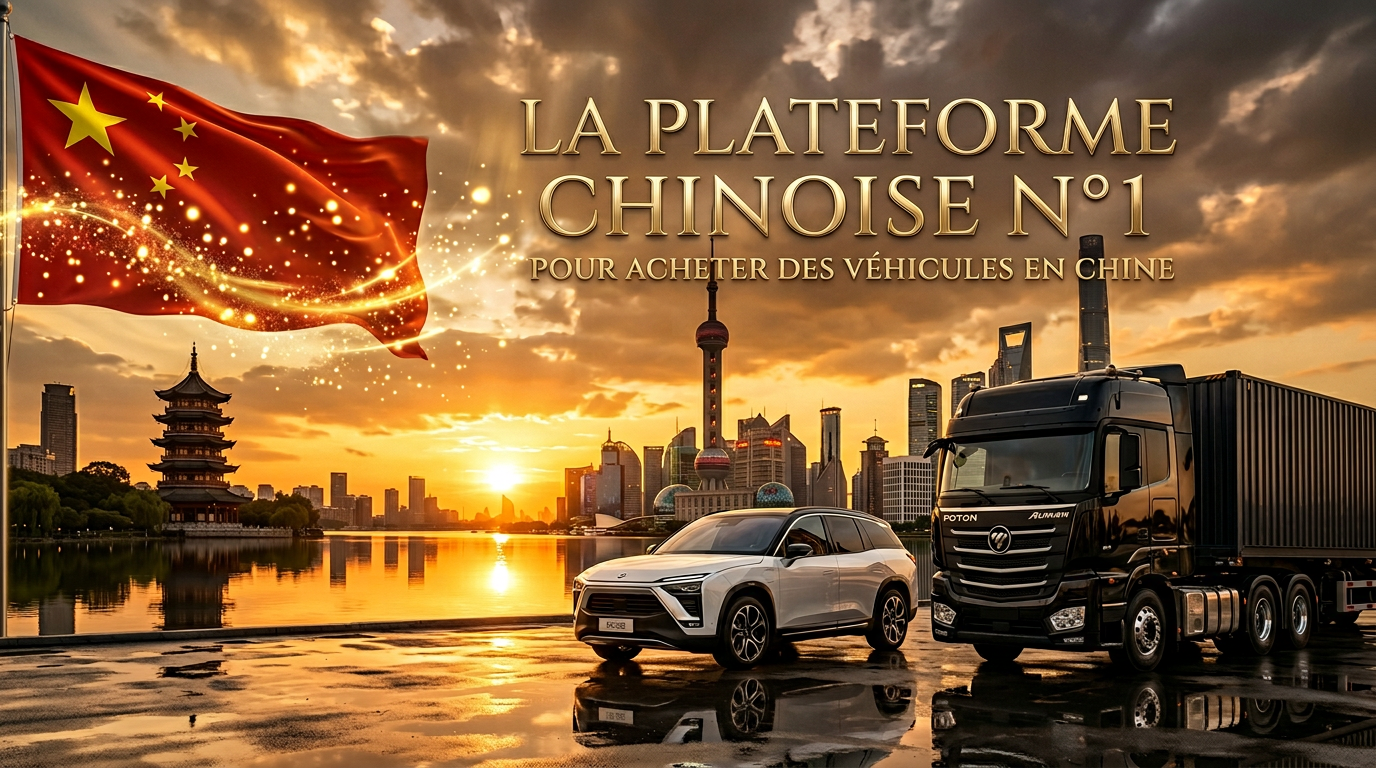 Bannière promotionnelle du catalogue de véhicules.